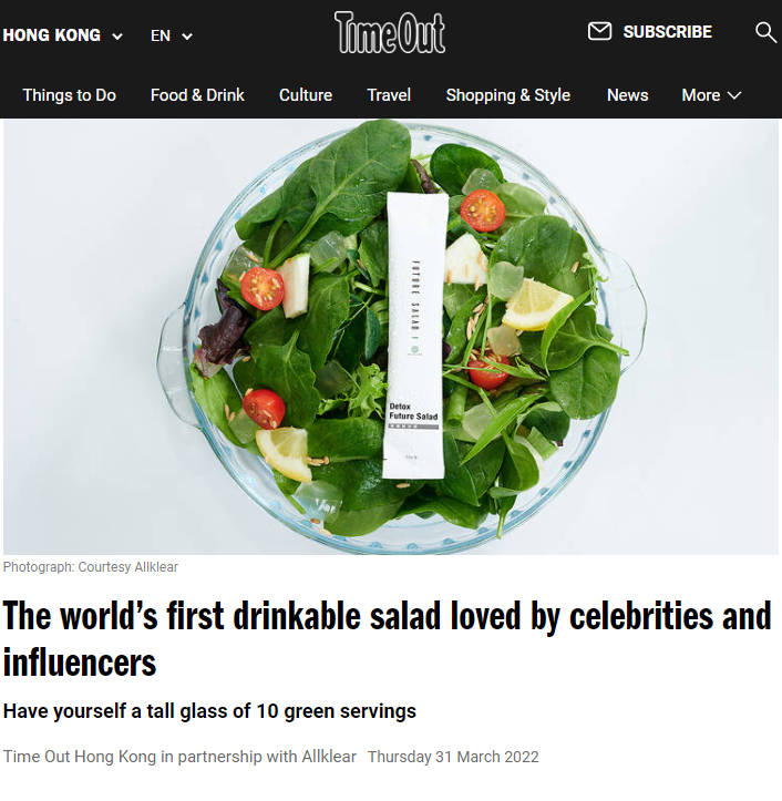 TimeOut: The world’s first drinkable salad loved by celebrities and influencers